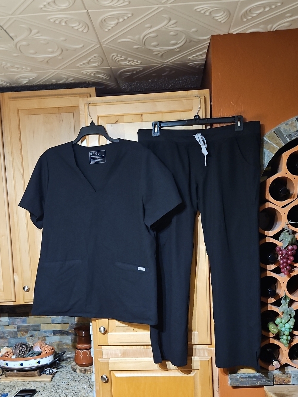 Figs Black Scrubs Scrub Set